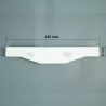 Rejilla rebosadero piscina Coral para rectas 22/245 mm
