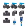 Bypass kit 50 mm voor warmtepomp Poolex