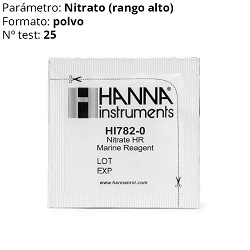 Reactivo en polvo Hanna para Nitratos (rango alto) 25 test