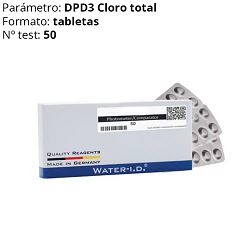 Reactivo DPD nº3 Cloro total fotómetro PrimeLAB (50 tabletas)