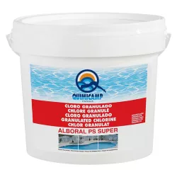 Cloro lento granulado Quimicamp Alboral PS Súper (5 kg)