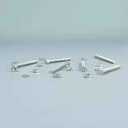 Escada AISI-316 com parafusos de degrau