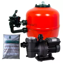 Star Plus 600-Filterpaket + Pumpe mit variabler Geschwindigkeit Noxplus 1 HP + Glas