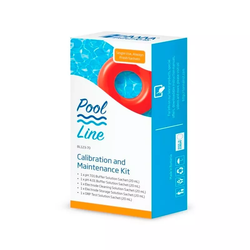 Hanna Kit d'entretien et d'étalonnage pH et ORP Pool Line BL123-70