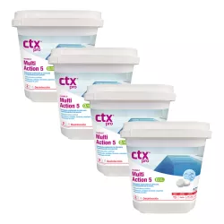Multiacción en pastillas CTX 393.0 en 5 kg 0% ácido bórico - Pack de 4 envases