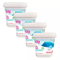 Cloro lento en pastillas CTX 370.0 en 5 kg 0% ácido bórico - Pack de 4 envases