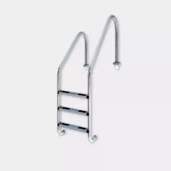 Asymmetrical pool ladder Standard 2 steps salt swimming pool
