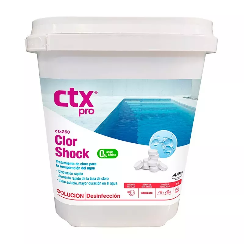 Chlore rapide en tablettes CTX 250 en 5 kg