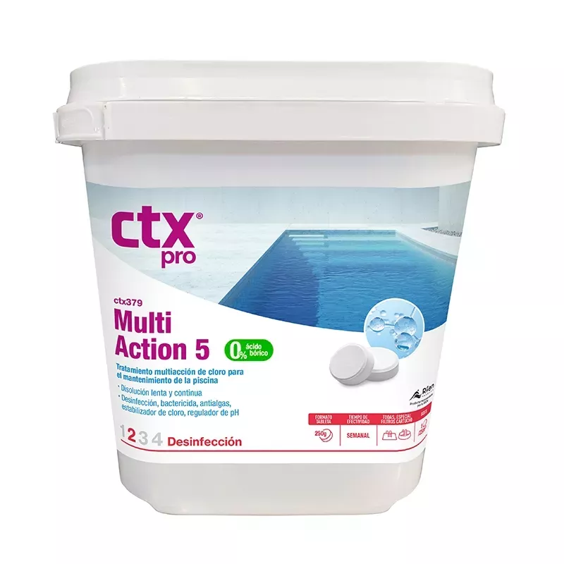 CTX 379 Chlore Multiaction spécial pour filtres à cartouches et à diatomées