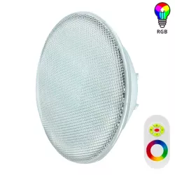 Lámpara LED Luz RGB PAR56 800 lumens con mando