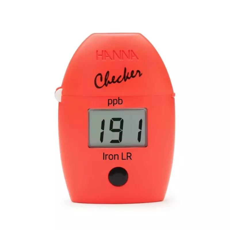 Tester digital de hierro HANNA Checker HI746, medición 0-999 ppb, incluye cubetas y reactivos