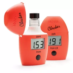 Tester digital de ferro HANNA Checker HI746, medição de 0-999 ppb, inclui cubetas e reagentes