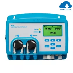 Controlo automático de pH, ORP e temperatura Hanna BL122-10 com Hanna Cloud