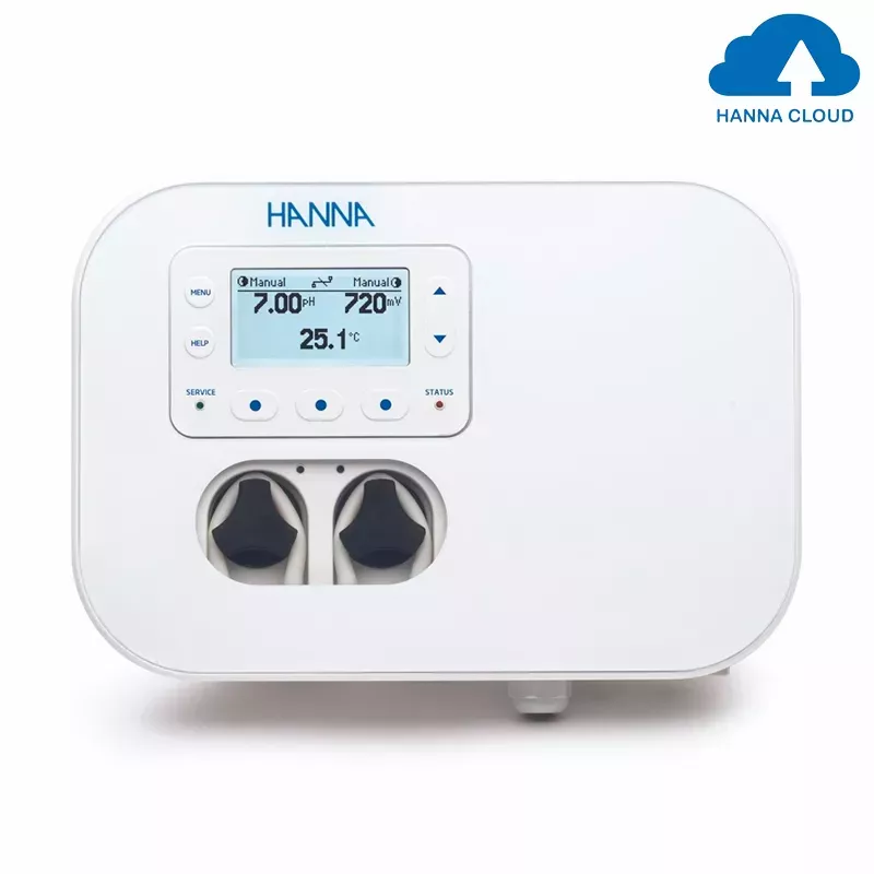 Hanna Controllo automatico di pH, ORP e temperatura BL132-20 con pannello della camera di flusso ed Ethernet