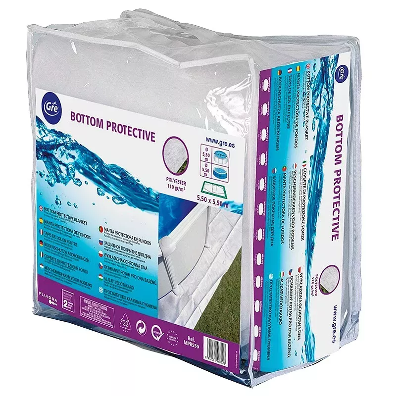 Beschermende zwembaddeken GRE 1100 x 600 cm