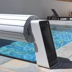 Astralpool Bellasun Custom-made automatic elevated slatted solar canopy