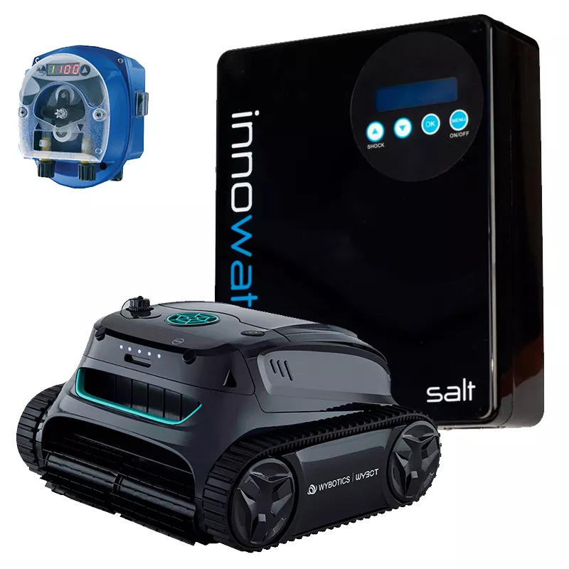 Salt chlorinator Innowater SALT 20 + pH Regulator Seko Dinamik + Wybot i30 NG