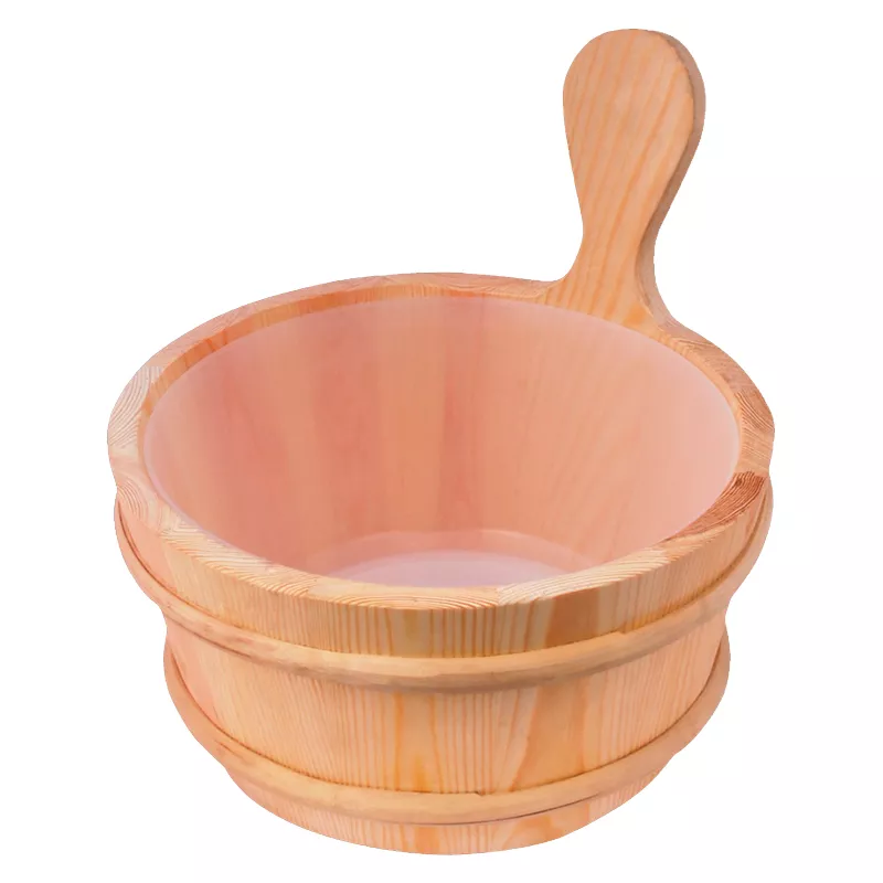 Balde de madeira para sauna