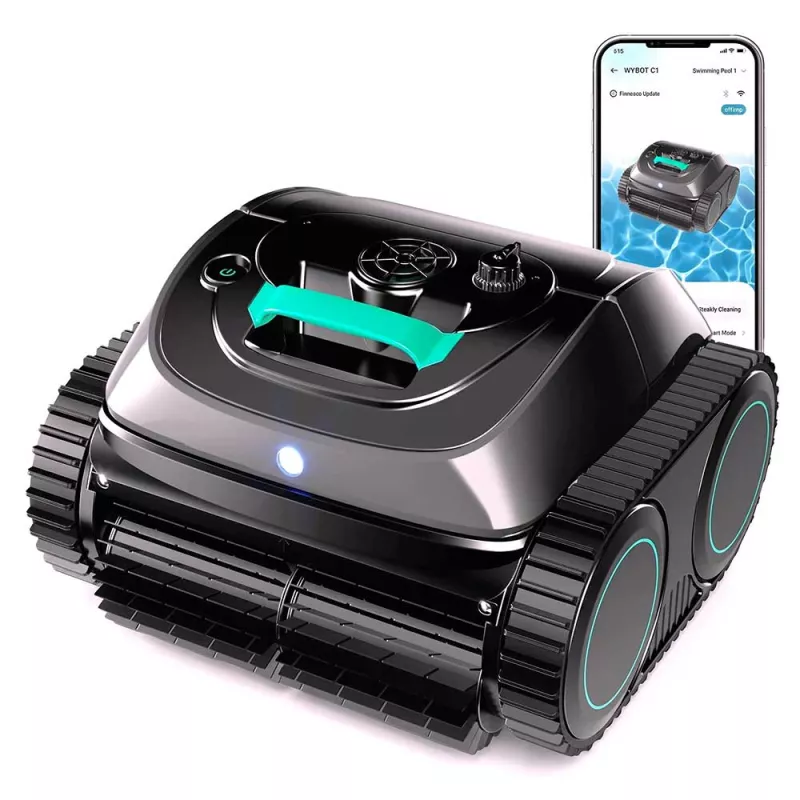 Wybot Spyder Expert NG con movil detrás