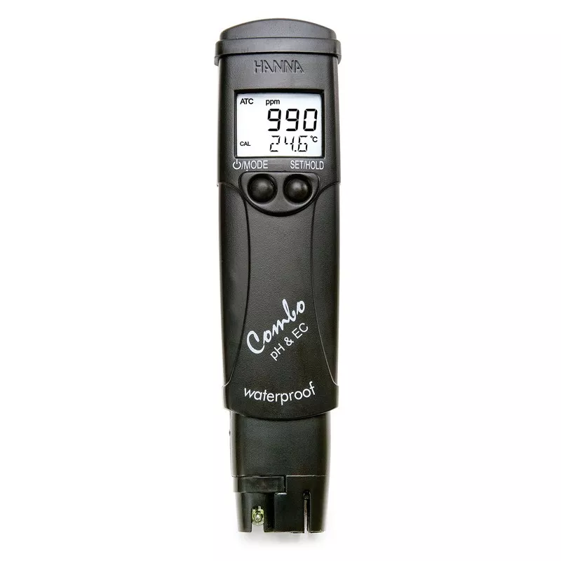 Medidor de pH, CE, TDS y temperatura, rango bajo
