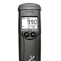 Medidor de pH, CE, TDS y temperatura, rango bajo