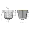 Sumidero cuadrado 2" para piscina