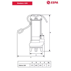 Bomba Achique Drainex 100 MA