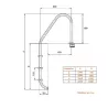 Escalera piscina Standard 2 Peldaños
