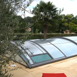 Cubierta baja semi-corredera para piscina modelo 7 de  10 x 5