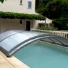 Cubierta baja semi-corredera para piscina modelo 7 de 10 x 5