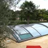 Cubierta baja semi-corredera para piscina modelo 8 de 12 x 6