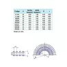 Rejilla para rebosadero piscina color Azul Celeste 22/195 mm.
