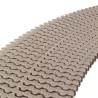 Rejilla para rebosadero piscina color Marfil 35/245 mm.