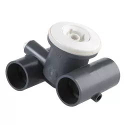 Jet 1 1/4" con dispositivo de retorno ABS blanco minispas