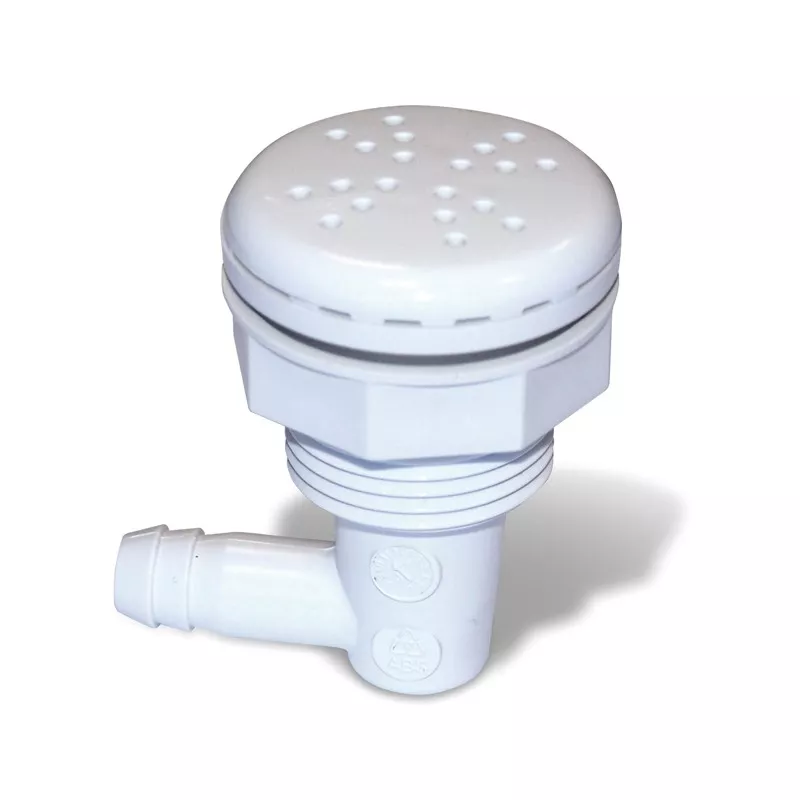 Boquilla soplante salida lateral 3/8" ABS blanco
