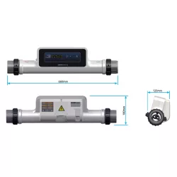 Calentador Eléctrico Astralpool Compact 3 Titanio