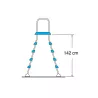 Escalera de acero inoxidable 142cm 2x4 pelda
