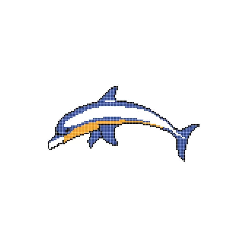 Dibujo gresite Delfin peque