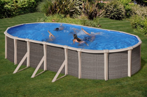 Bovengronds zwembad Gre Fusion Pool serie