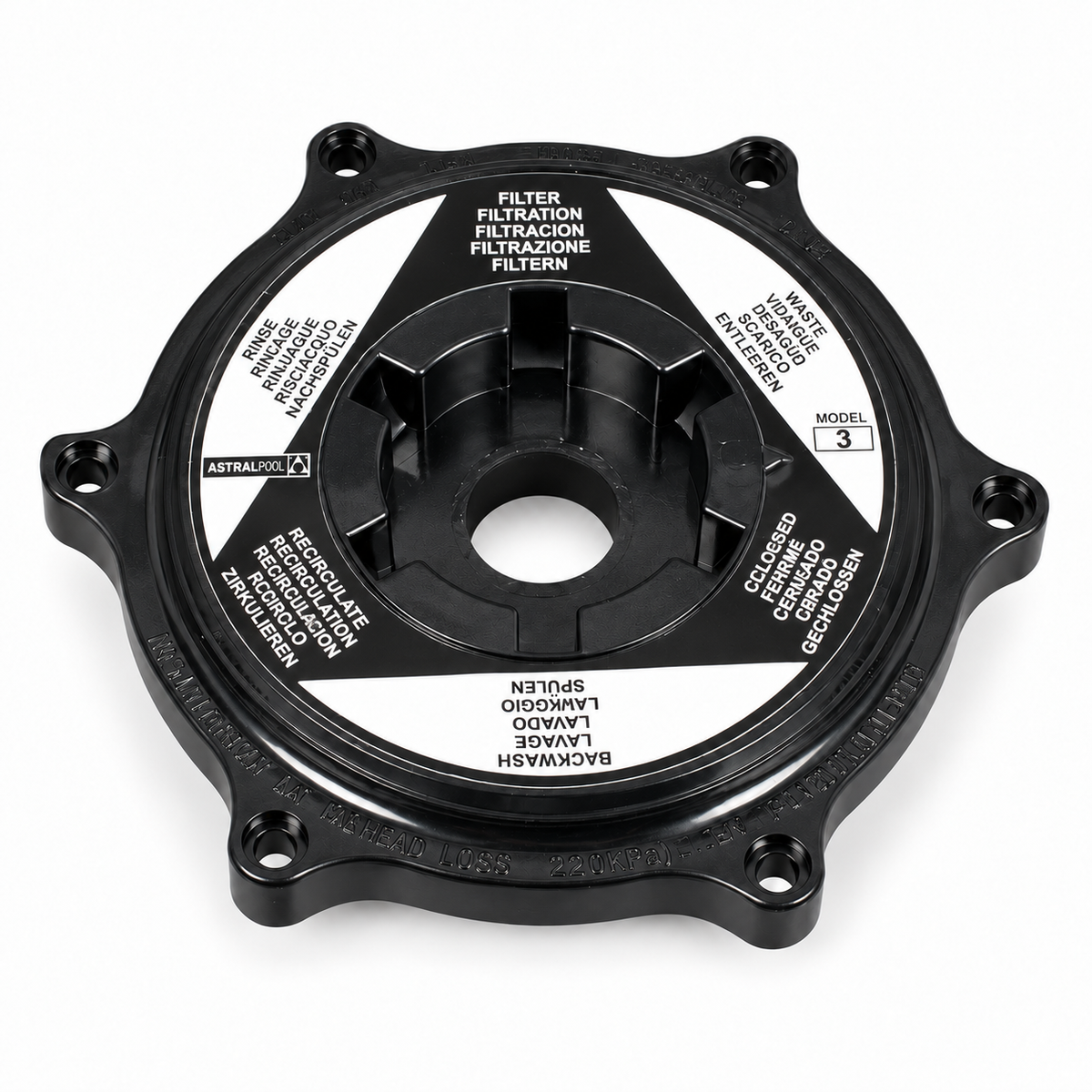 Recambio Astralpool Válvula selectora tornillos 1" 1/2 Tapa - vista adicional