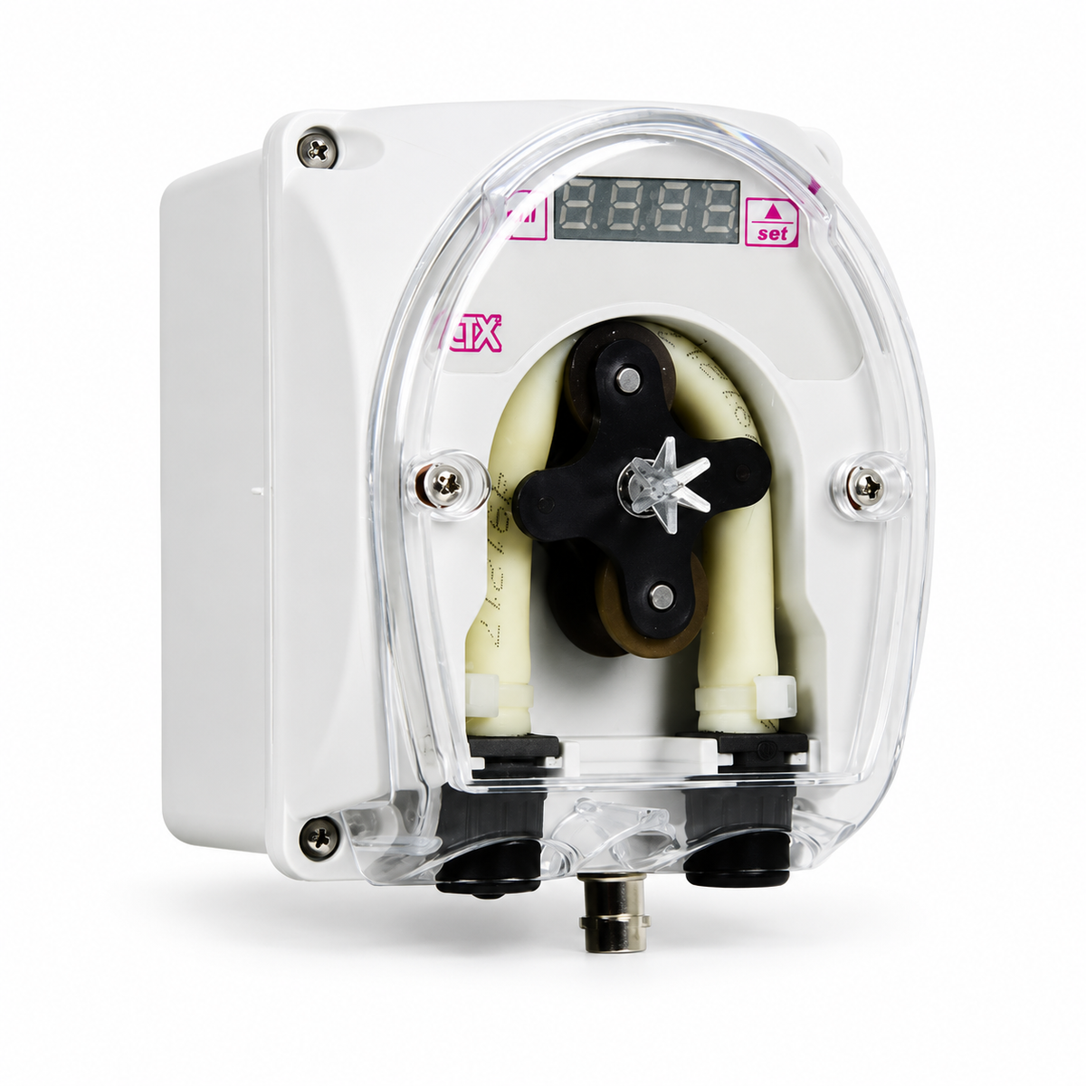 Bomba peristáltica Reguladora de pH CTX E-Series — bomba sobre fondo blanco