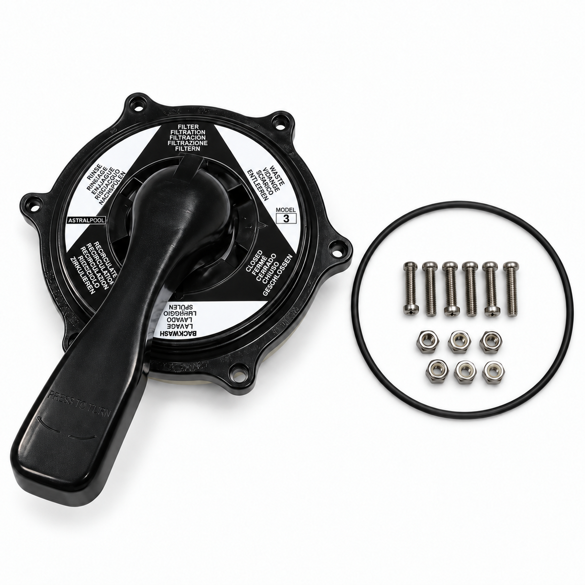 Recambio Astralpool Válvula selectora Tapa distribuidor 1" 1/2