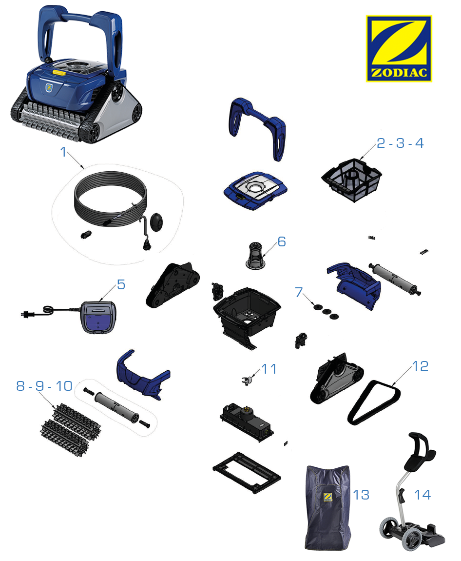 Recambios Zodiac RC 4300