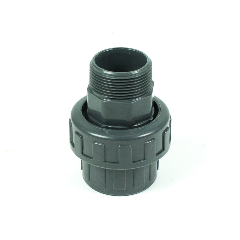 Enlace 3 piezas PVC Encolar/Rosca-Macho D.63