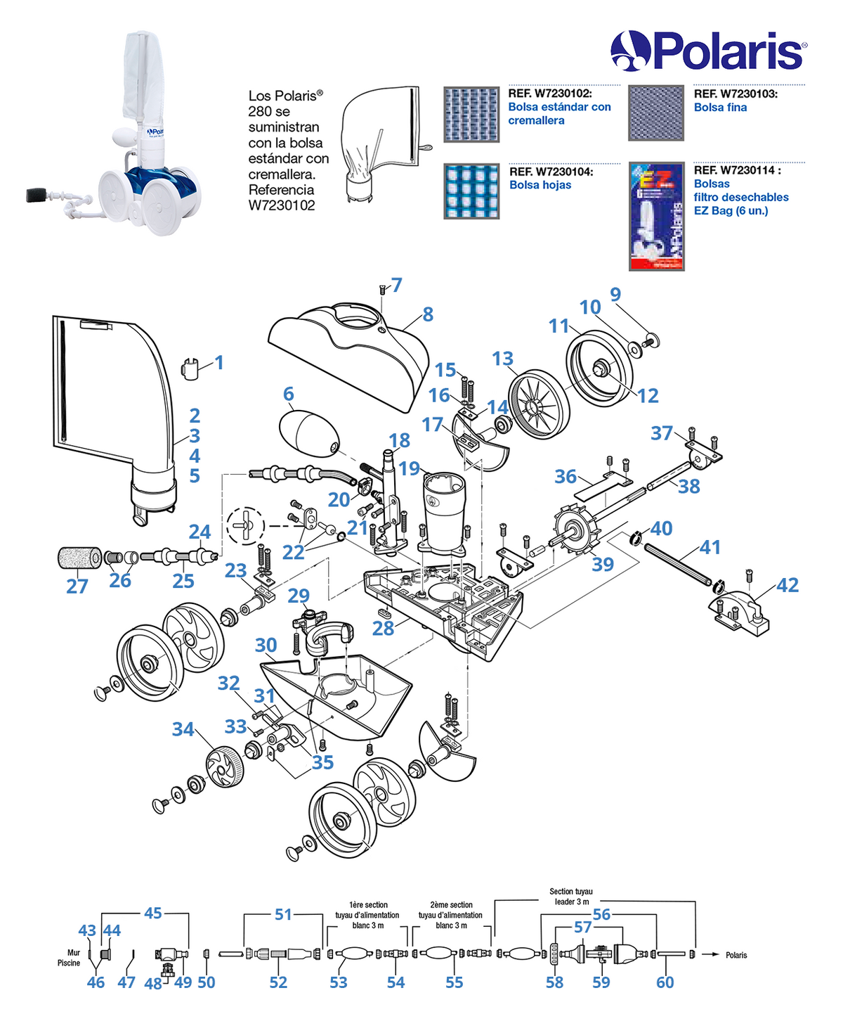 Ricambi Polaris 280