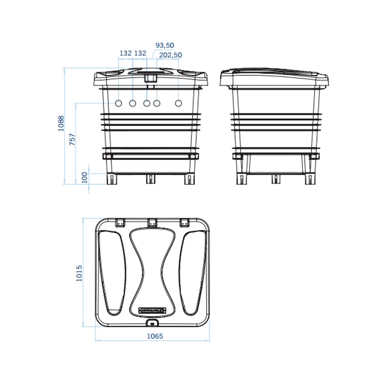 Caseta enterrada Ramses Aster 550 Sena 1 cv