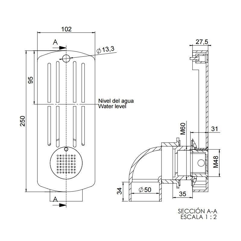 Skimmer para Spas