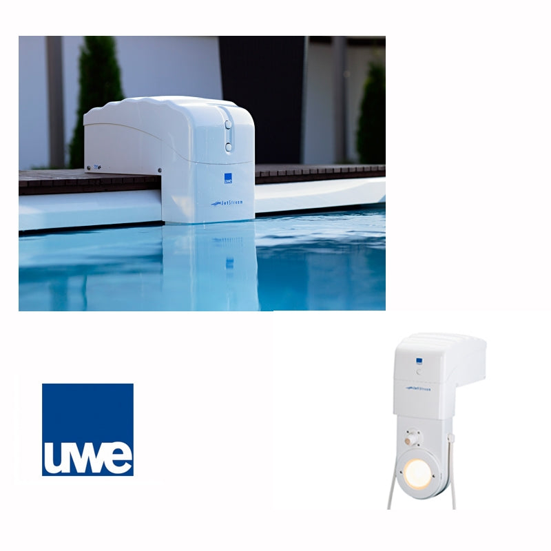 Nadador contracorriente portable UWE Trevi con luz