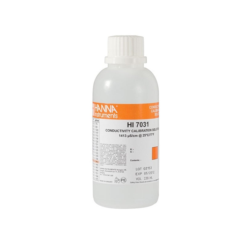 Solución Hanna calibración CE 1413 microS/cm (230 ml)