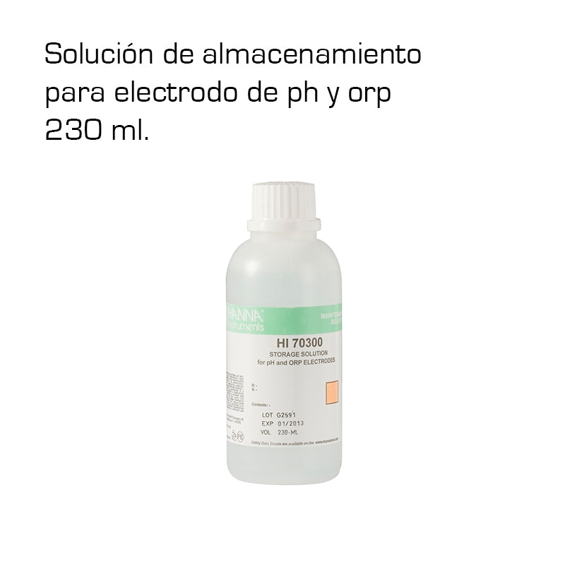 Solución Hanna almacenamiento electrodo 230 ml